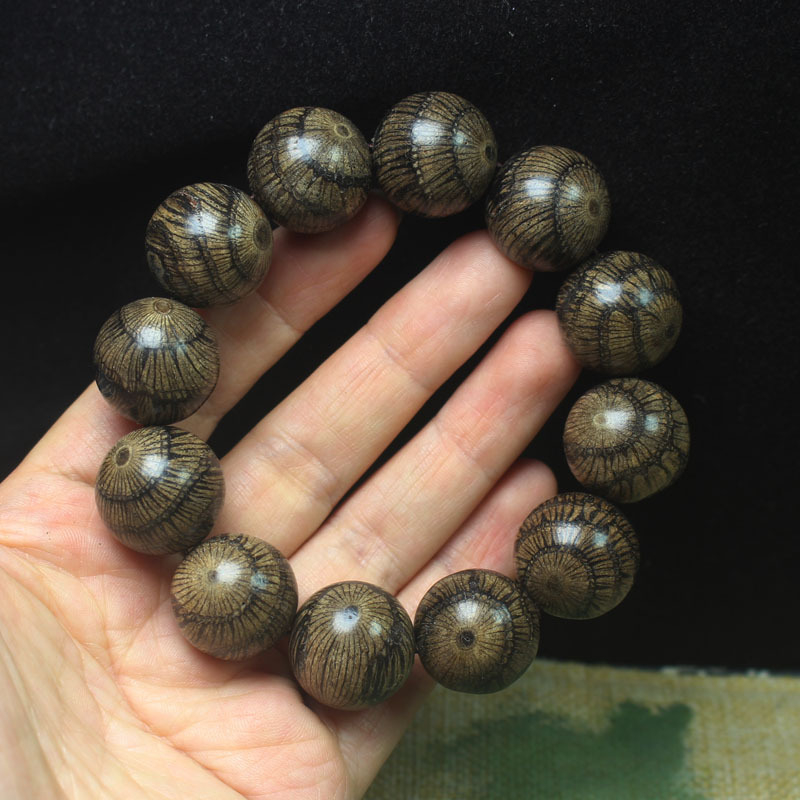 Brățară Buddha din lemn Hawkeye, 20mm, unisex, bijuterii din lemn etnic