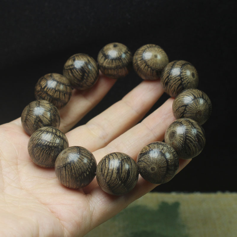 Brățară Buddha din lemn Hawkeye, 20mm, unisex, bijuterii din lemn etnic