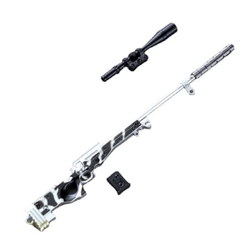 Model SCAR din aliaj de zinc, 20 cm, inspirat de PUBG, figură decorativă