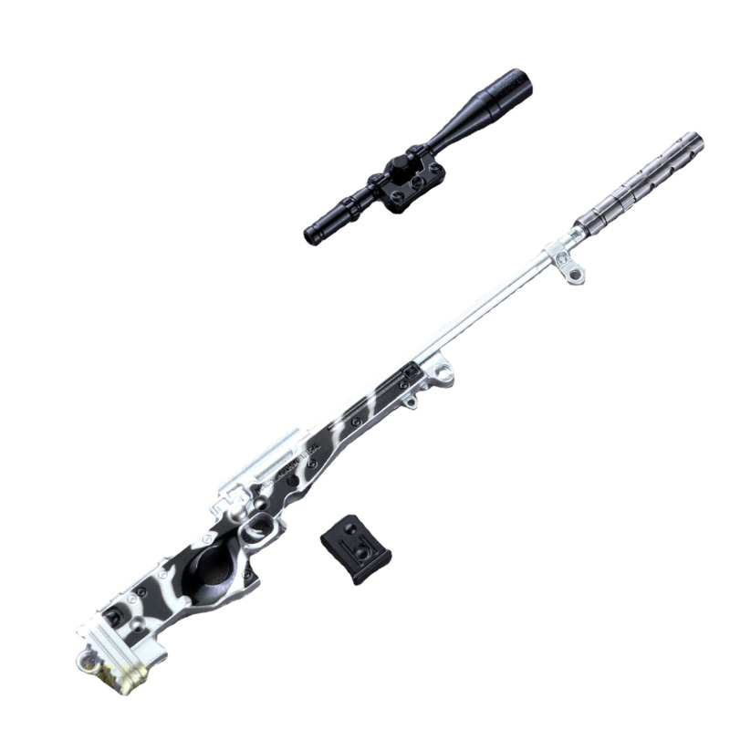 Model SCAR din aliaj de zinc, 20 cm, inspirat de PUBG, figură decorativă