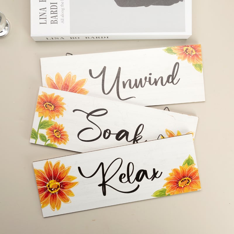 Semn decorativ din lemn personalizat, stil pastoral, pentru perete