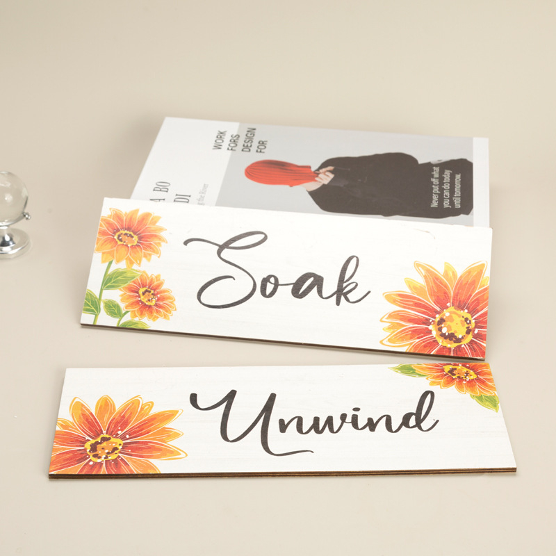 Semn decorativ din lemn personalizat, stil pastoral, pentru perete