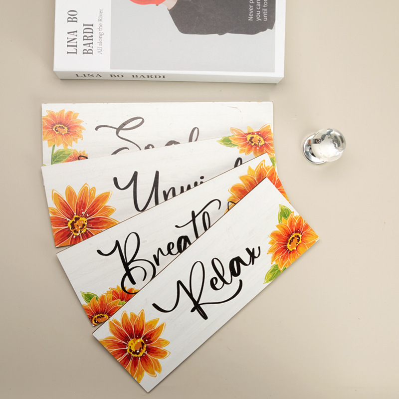 Semn decorativ din lemn personalizat, stil pastoral, pentru perete
