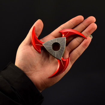 Demon roșu: darturi pliabile, 10 cm, figură decorativă din metal – model de armă pentru jocuri anime