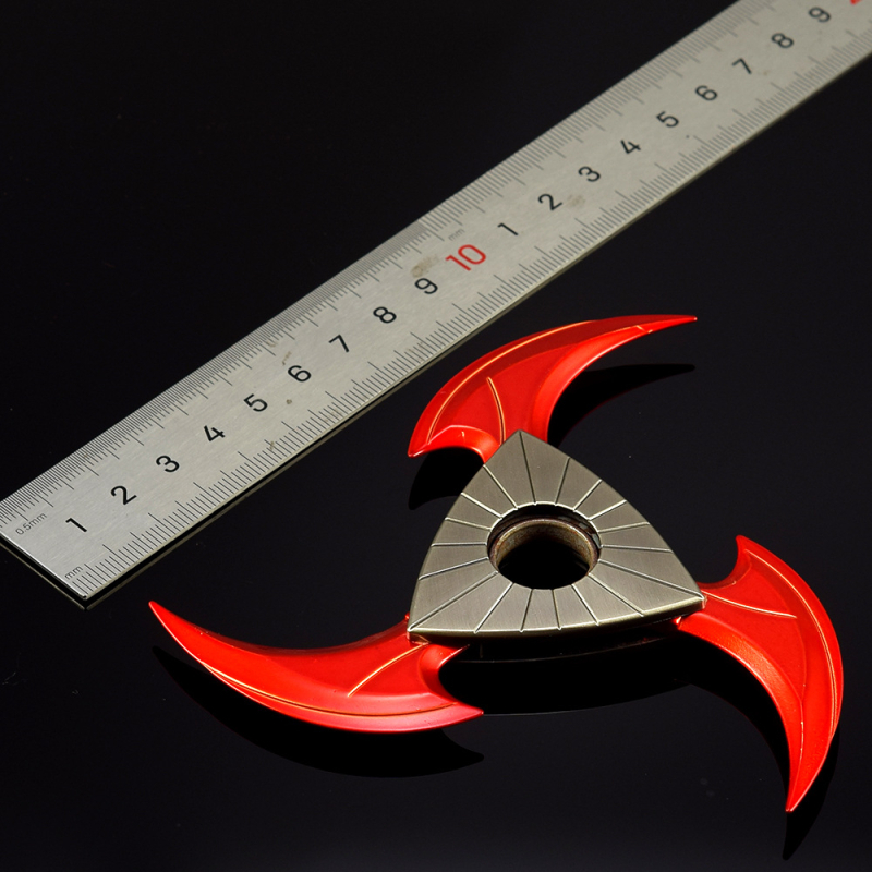 Demon roșu: darturi pliabile, 10 cm, figură decorativă din metal – model de armă pentru jocuri anime