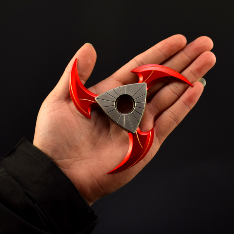 Demon roșu: darturi pliabile, 10 cm, figură decorativă din metal – model de armă pentru jocuri anime