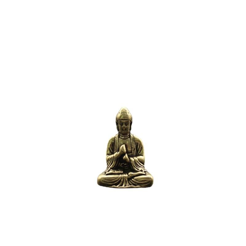 Statuetă Buddha Shakyamuni din alamă, decor de birou Feng Shui