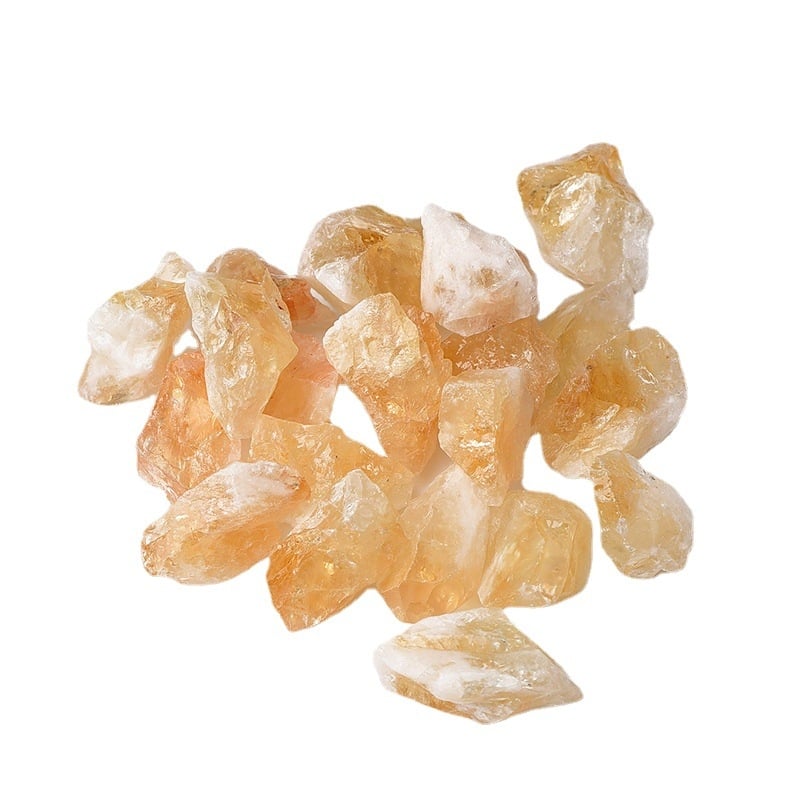 East Sea Crystal Piatră brută de citrin naturală pentru aromaterapie în interior și ornament mineral citrin