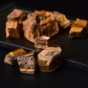 Piatră brută naturală – ochi de tigru, pentru aromaterapie și ornament mineral
