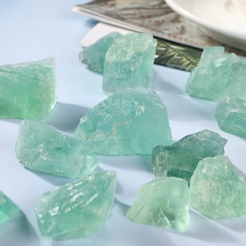 Fluorit verde natural, piatră difuzor pentru aromaterapie fără flacără pentru acvarii și decor de casă, mostră de cristal