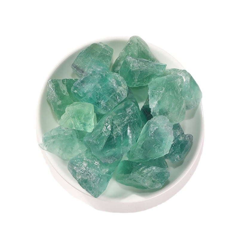 Fluorit verde natural, piatră difuzor pentru aromaterapie fără flacără pentru acvarii și decor de casă, mostră de cristal