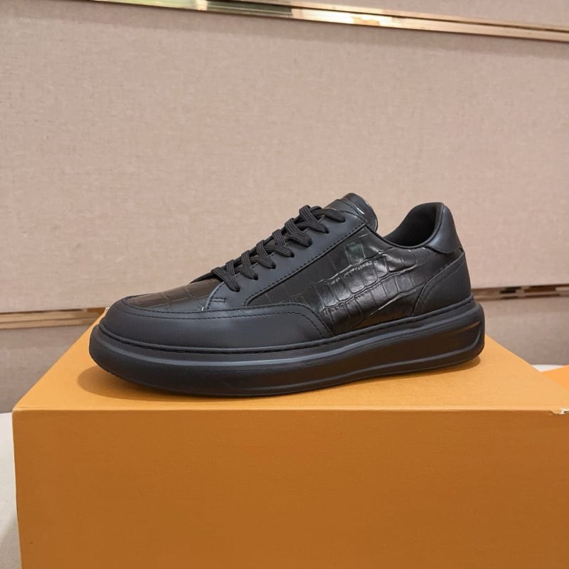 Pantofi sport din piele naturală cu model crocodil, tenisi casual pentru bărbați, talpă cu platformă