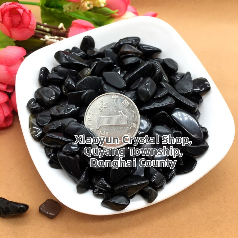 1 kg prírodných obsidiánových štrkových kameňov rôznych veľkostí, ornament Budhu