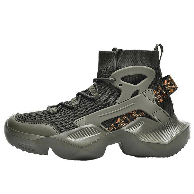Pantofi sport bărbați Dad Shoes, înalți, Fly-Knit, ultra-ușori, toamnă 2025