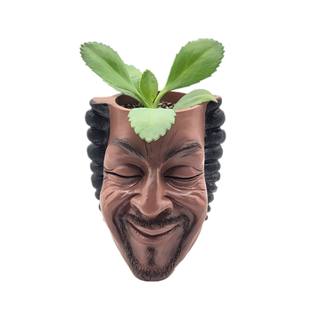 Ghiveci cu față de câine, suport pentru pixuri din rășină, decor pentru casă, făcut manual
