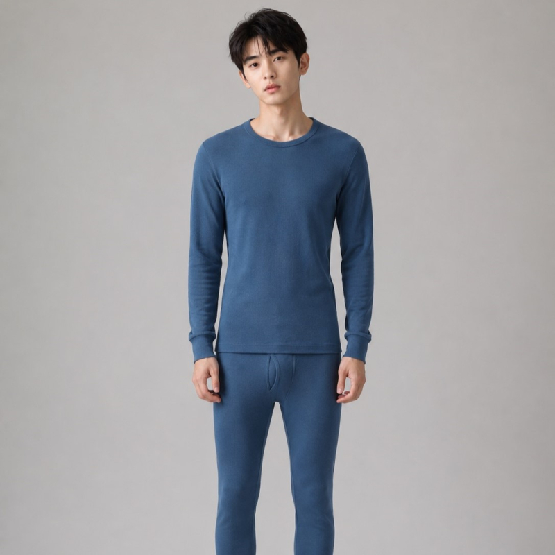 A-klasa unisex set tankog pamuka za jesen/zimu, top i hlače, 7A antibakterijski, topao, velika veličina
