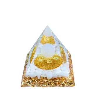 Sferă de cristal în formă de piramidă, rășină epoxidică, decor pentru casă și cadou