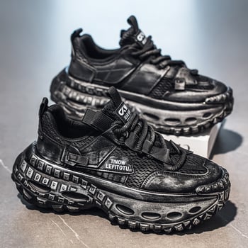Adidași casual pentru bărbați cu talpă groasă, modă originală de nișă