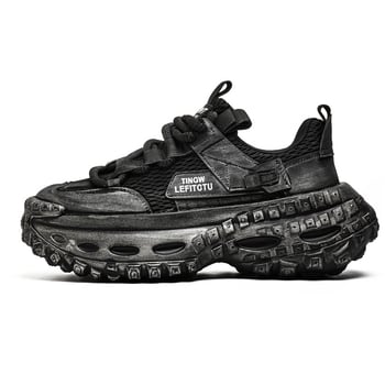 Adidași casual pentru bărbați cu talpă groasă, modă originală de nișă