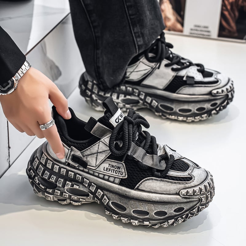 Adidași casual pentru bărbați cu talpă groasă, modă originală de nișă