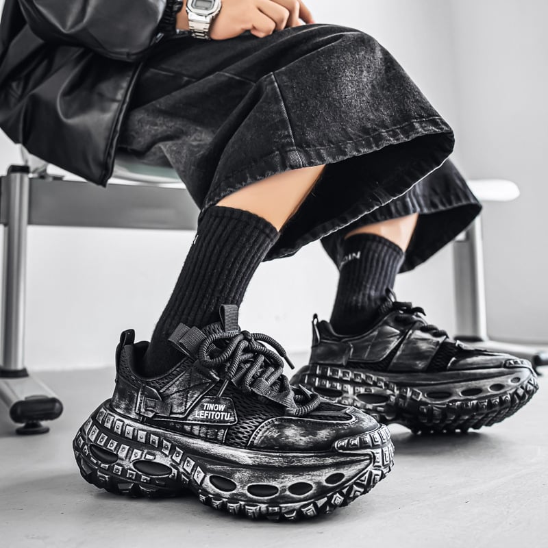 Adidași casual pentru bărbați cu talpă groasă, modă originală de nișă