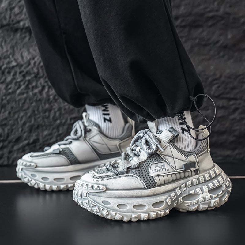 Adidași casual pentru bărbați cu talpă groasă, modă originală de nișă