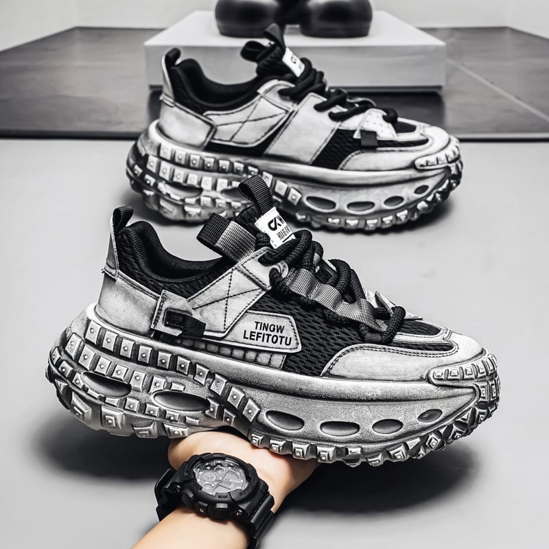 Adidași casual pentru bărbați cu talpă groasă, modă originală de nișă