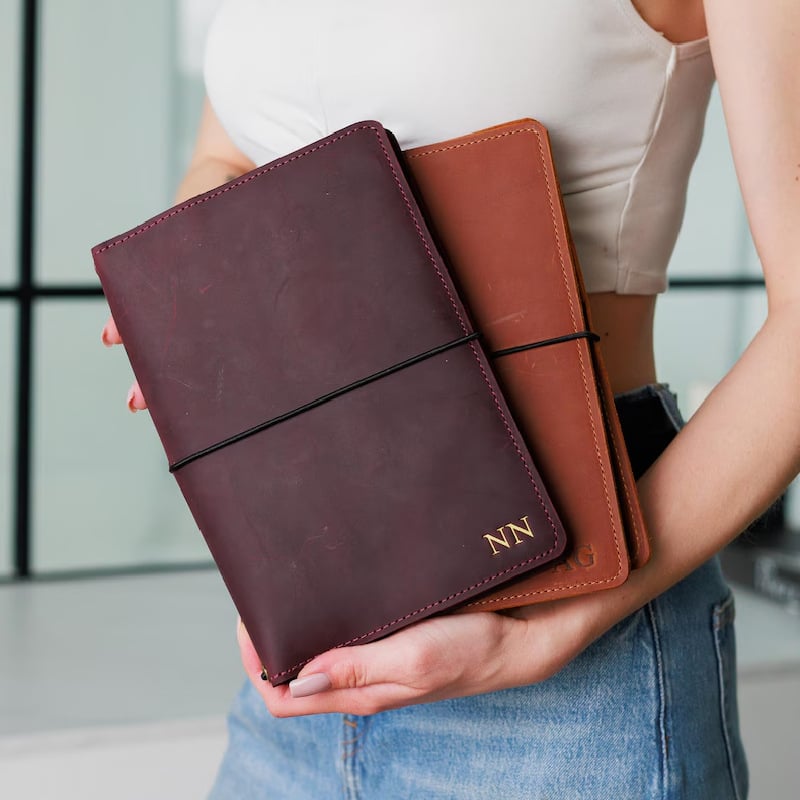 Husă de notebook din piele Crazy Horse, vintage, detașabilă, protecție pentru carte, praf și apă