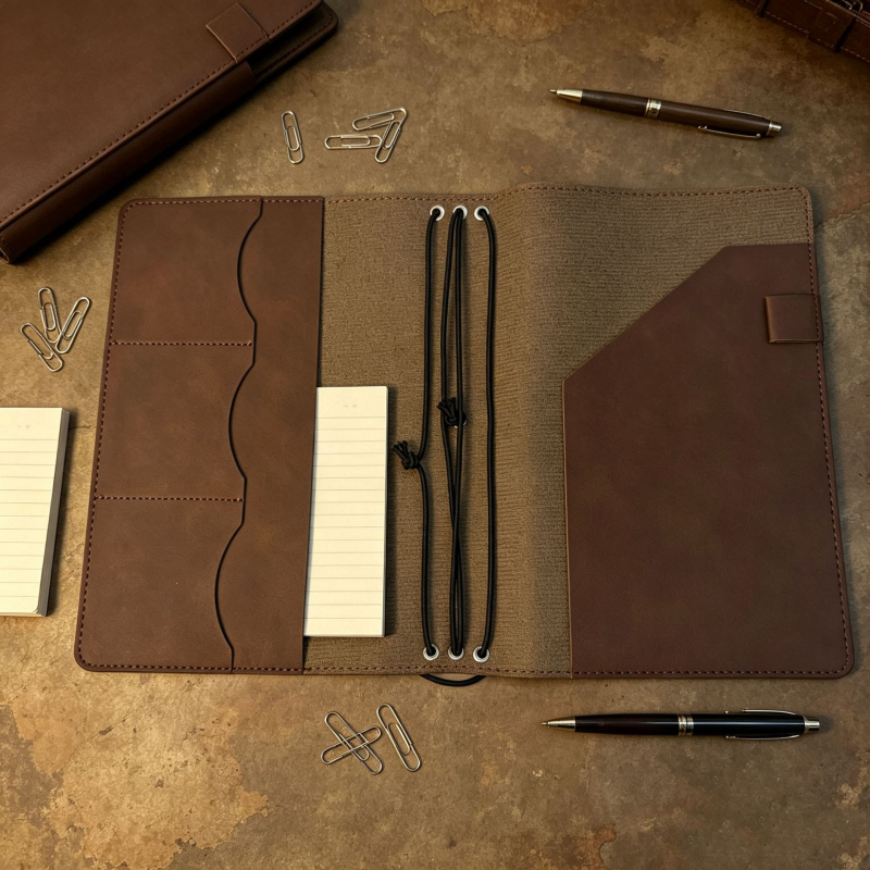 Husă de notebook din piele Crazy Horse, vintage, detașabilă, protecție pentru carte, praf și apă