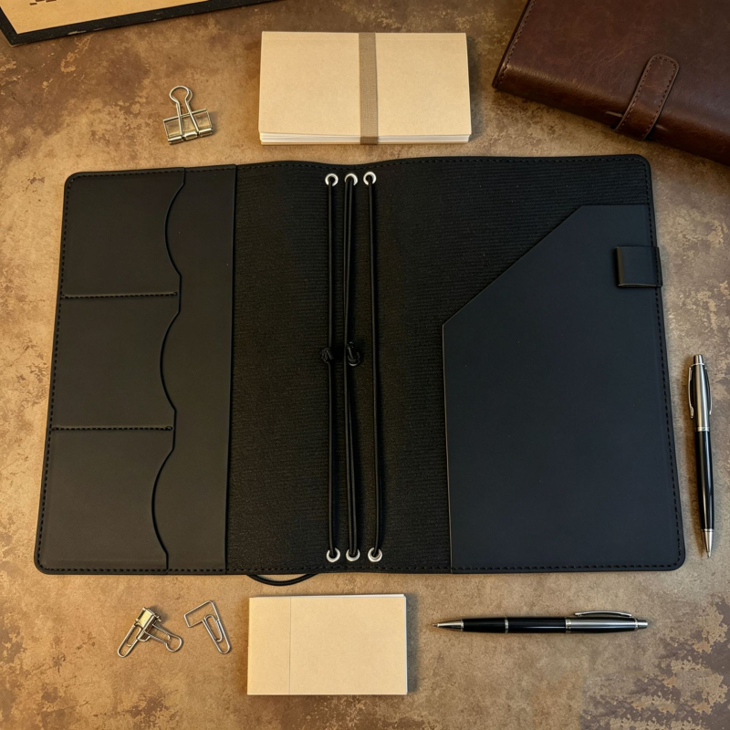 Husă de notebook din piele Crazy Horse, vintage, detașabilă, protecție pentru carte, praf și apă