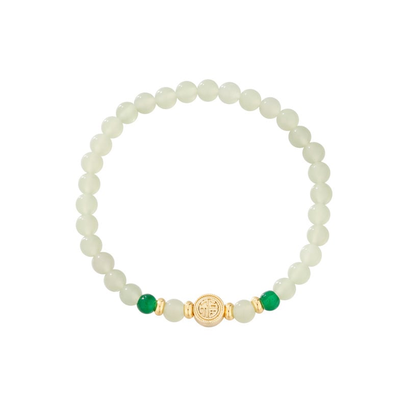 Bratara pentru femei in stil chinezesc Jiangnan Fu, imitatie Hetian Jade, retro usor lux, bijuterii de nișă