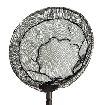 Năvod telescopic de pescuit din aliaj de aluminiu, cu cap cu plasă densă