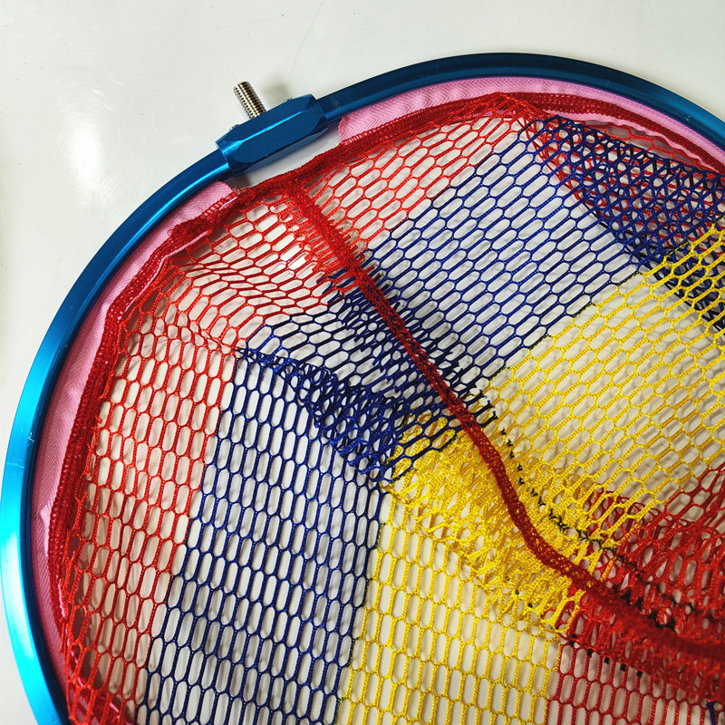 Capă de plasă din aliaj de aluminiu întărit, plasă colorată mai profundă, echipament pentru pescuit sportiv