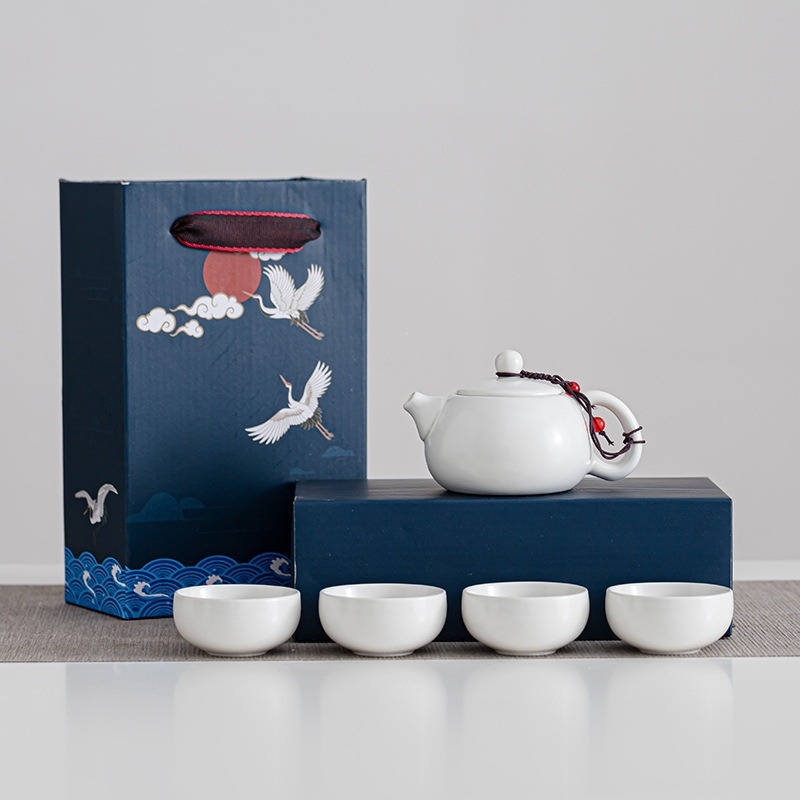 Set de ceai ceramic Kung Fu în cutie cadou