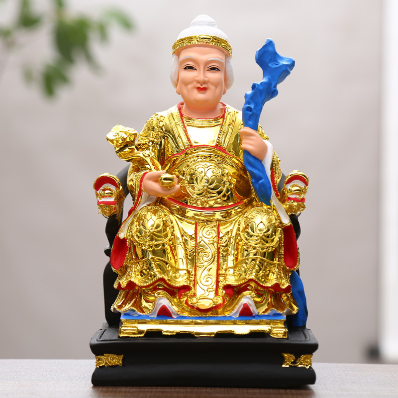 12-inčna statua Zemljinog Boga i Boga bogatstva, kućna Buddina figura od smole