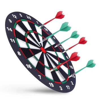 Tablă de darts moale sigură de 16 inch, cu săgeți cu cap moale pentru copii, diametru 42 cm
