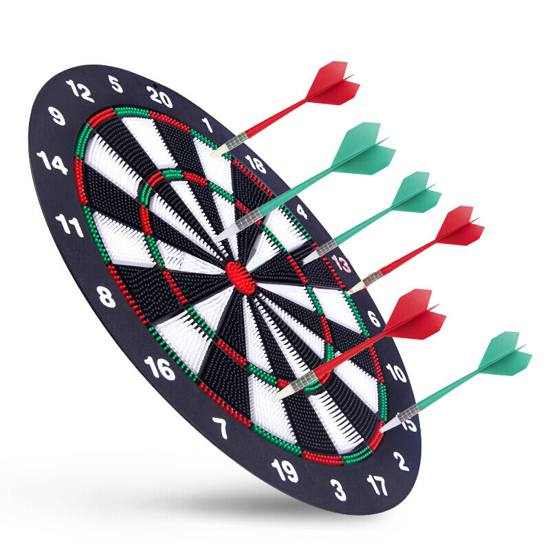 Tablă de darts moale sigură de 16 inch, cu săgeți cu cap moale pentru copii, diametru 42 cm