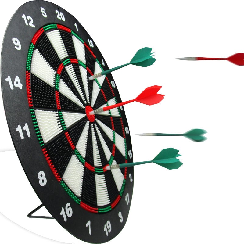 Tablă de darts moale sigură de 16 inch, cu săgeți cu cap moale pentru copii, diametru 42 cm