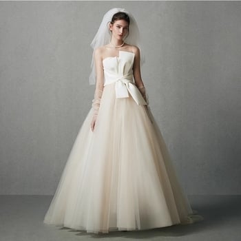 Rochie de mireasă pentru gravide, simplă și ușoară, talie înaltă, croială ce subțiază silueta, cu funda, lungă până la podea, satin, mărime mare