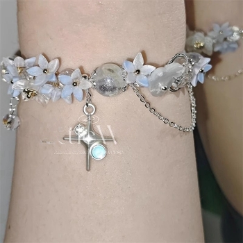 Brățară Shen Xing pentru ziua de naștere — motiv stea cu flori și tort