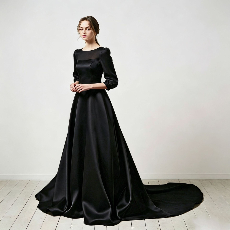 Rochie de mireasă ușoară, stil elegant de basm, blând temperament, design simplu și stilat, rochie cu trenă pentru nuntă de vară