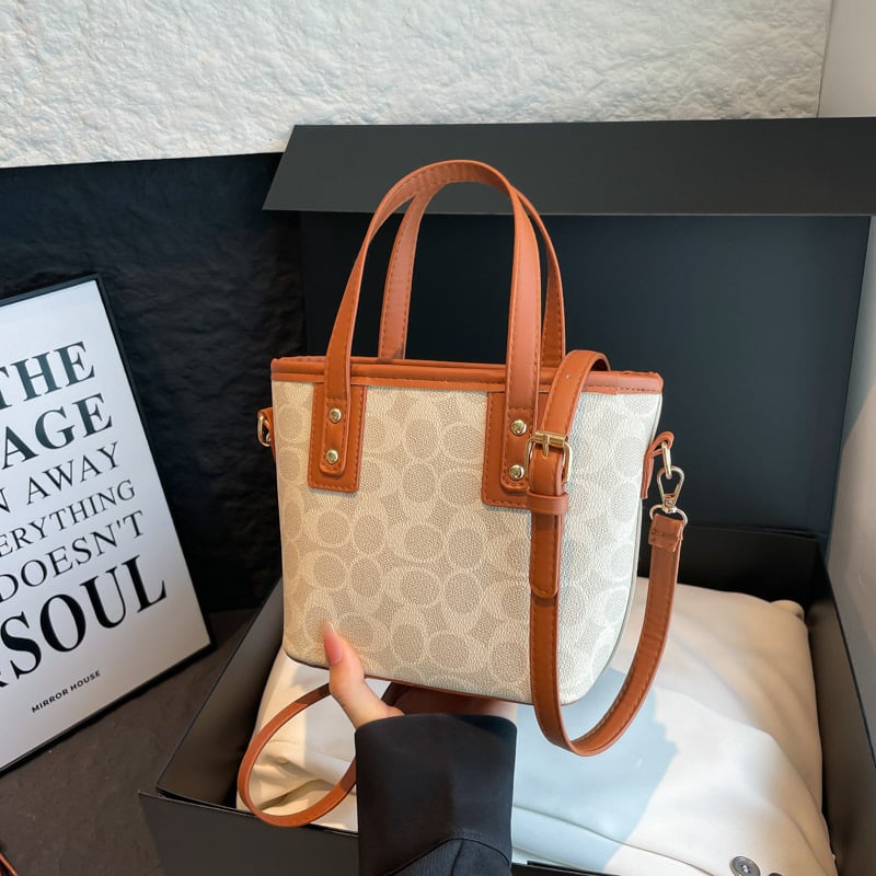 Geantă bucket pentru femei, stil coreean, crossbody, PU, toamna 2025