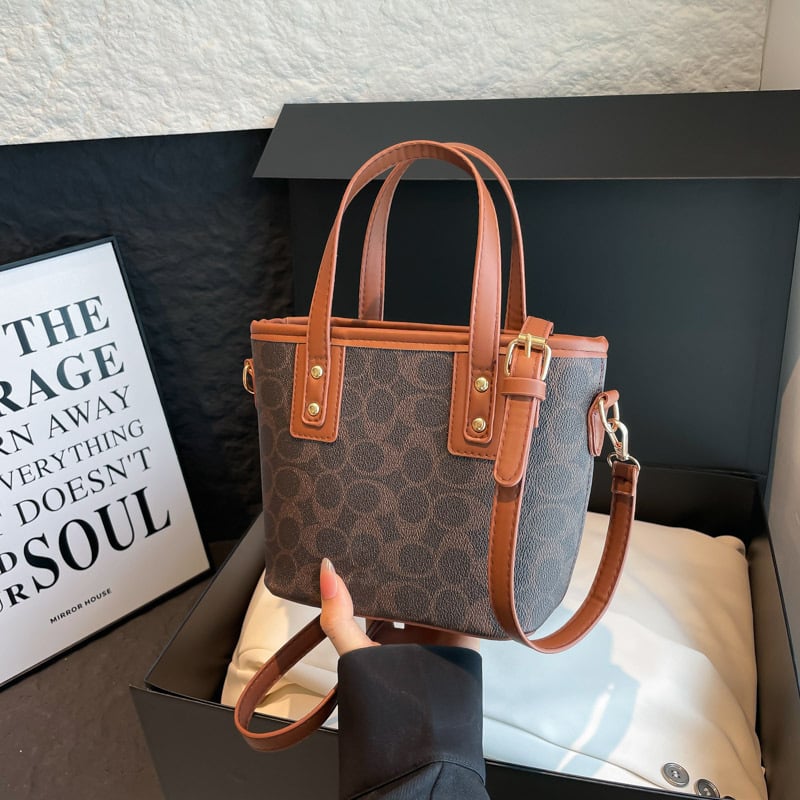 Geantă bucket pentru femei, stil coreean, crossbody, PU, toamna 2025