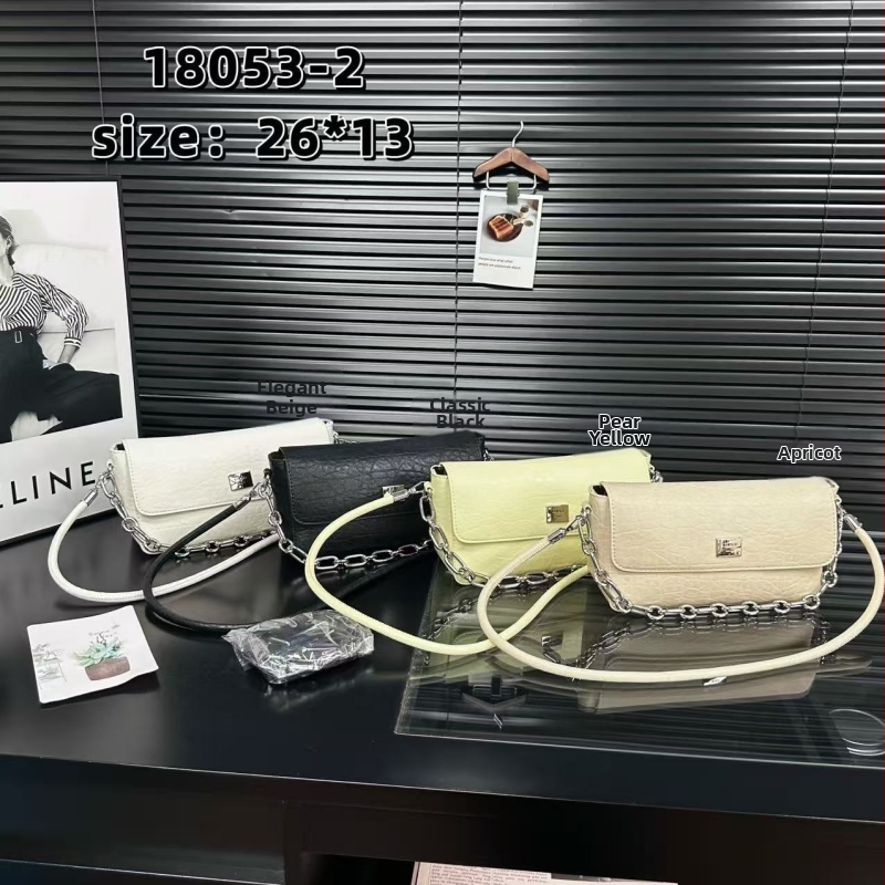 Dámska malá štvorcová crossbody kabelka vo francúzskom štýle, nový model 2026, minimalistická a elegantná na každodenné nosenie