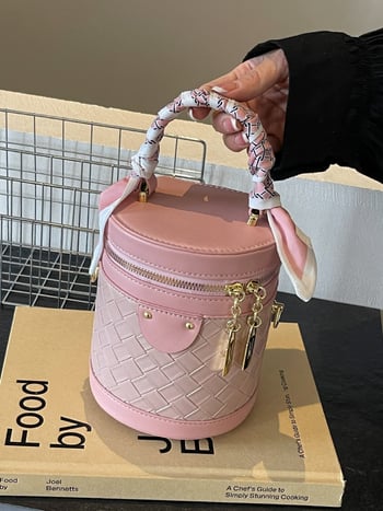 Geantă cilindrică bucket pentru femei, 2026 – stil modern, casual crossbody