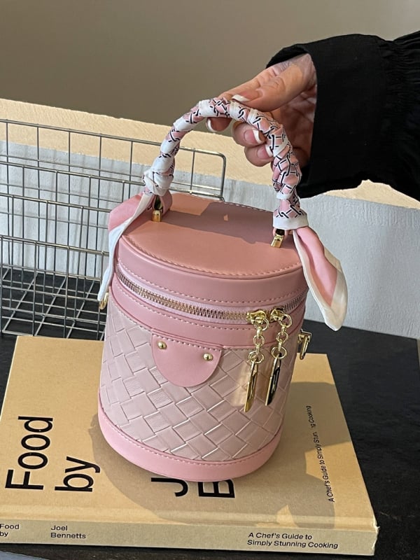 Geantă cilindrică bucket pentru femei, 2026 – stil modern, casual crossbody