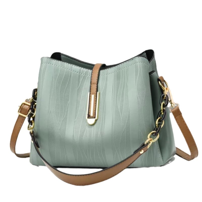 Geantă de damă din PVC, tip găleată, crossbody/pe umăr, mică, capacitate mare, stil urban minimalist