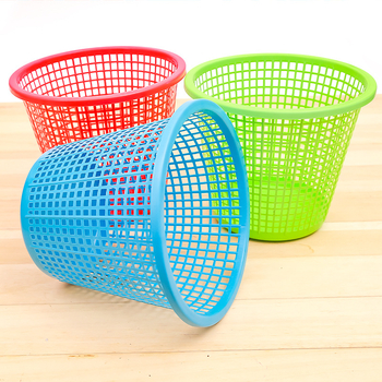 Coș de gunoi rotund din plastic, fără capac, sub 4 L, pentru casă, bucătărie, baie, sufragerie și birou