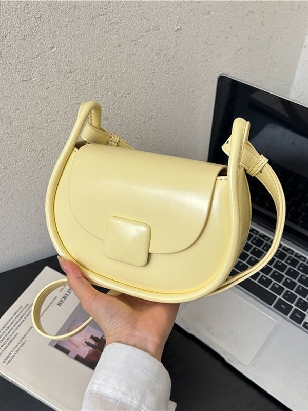 Geantă mică pătrată pentru femei – stil color-block, inspirație japoneză, din PU, geantă pentru telefon, accesorii versatile pentru zi cu zi