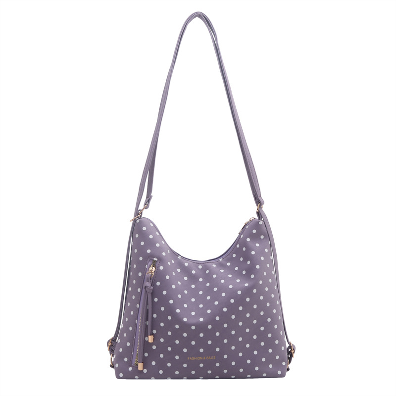 Geantă de oraș cu imprimeu buline, capacitate mare, design simplu și stilat, tote crossbody